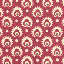 Red and Brown Stamped Print Italian Paper ~ Carta Varese Italy